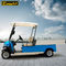EXCAR Aluminium Blue Electric Utility Carts Electric Food Cart With Trojan Batteries with Customized Cargo Bed