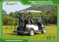 White 48v Battery Golf Cart , Two Passenger Club Car Golf Cars With 100% Waterproof Accelerator