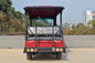 Red Electric Sightseeing Cart For 14 Passengers CE Certificate / Mini Golf Buggy