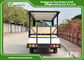 White Electric Sightseeing Cart For 14 Person 4500 * 1500 * 200 MM